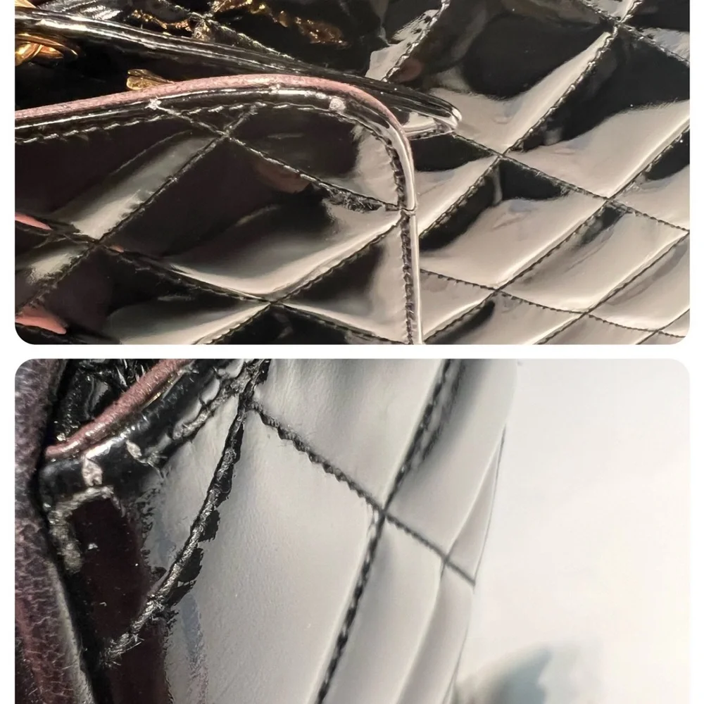 Chanel Patent Leather Crossbody messenger camera bag second hand - Picture 17 of 17